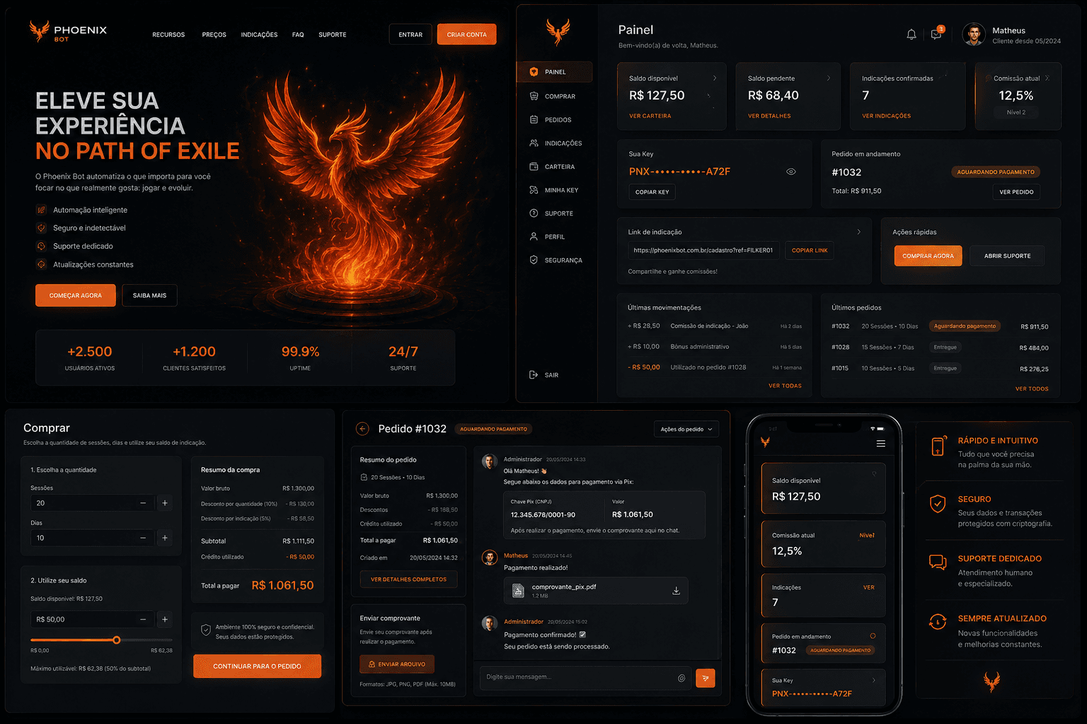 Phoenix Bot executando o ciclo completo de Simulacrum no Path of Exile